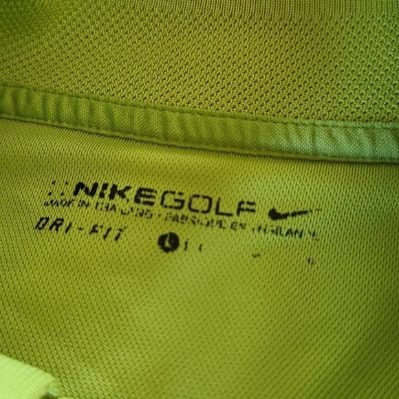Nike Golf Dri-Fit green collared short sleeve - Picture 8 of 9